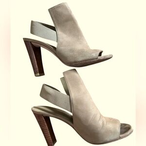 Stuart weitzman suede sling back heels